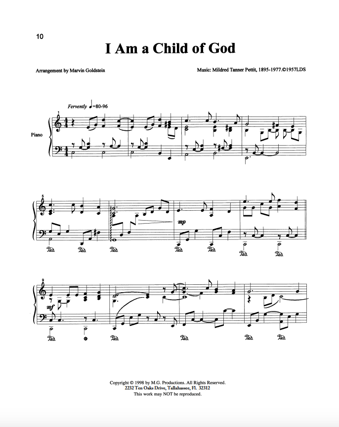 I Am a Child of God - Marvin Goldstein Single