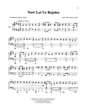 Now Let Us Rejoice  - Marvin Goldstein Single