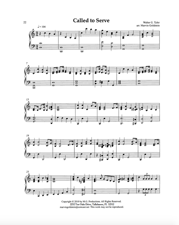 Called to Serve - Marvin Goldstein Single