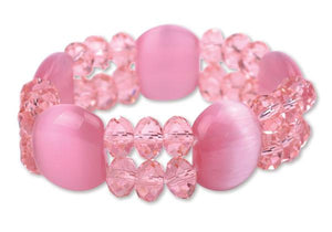 E541, E514 Sacred Promise Baptism Bracelet/Pink