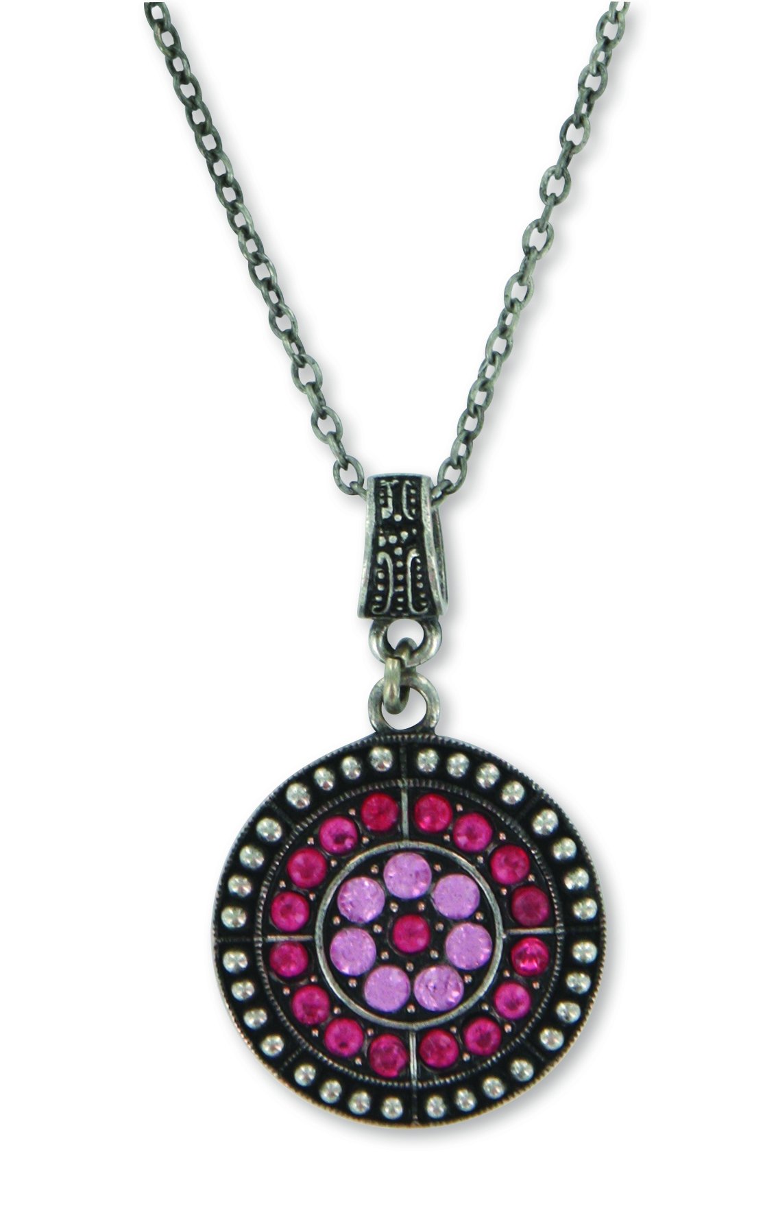 Sage / Necklace / Jeweled Rose Pendant