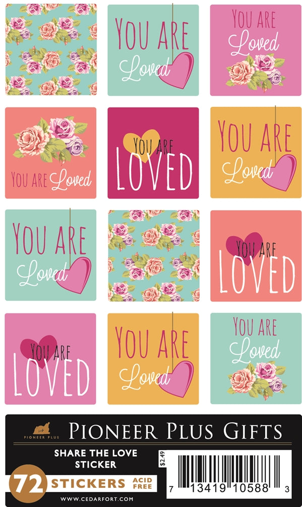 B946 Share the Love Stickers