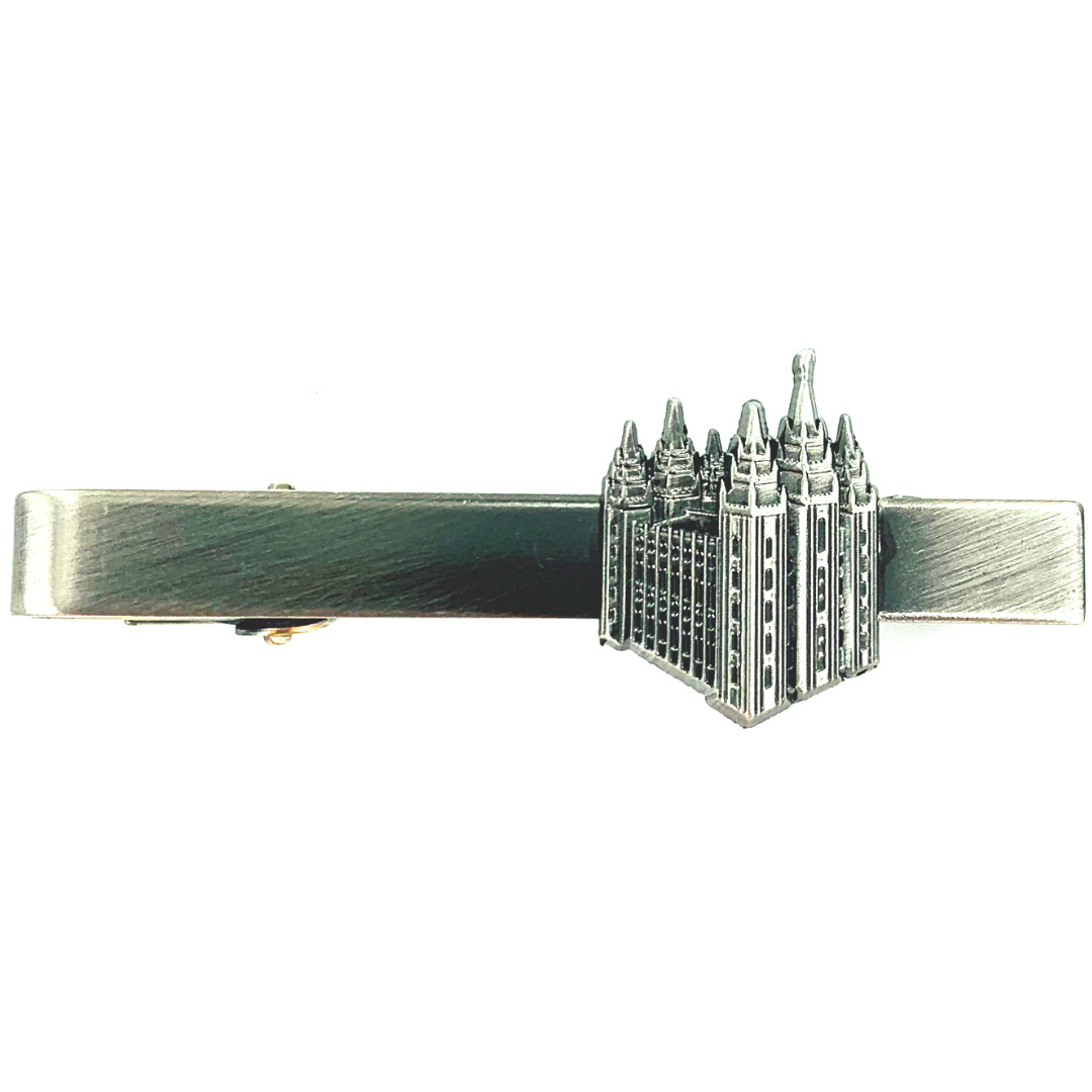 Tie Clip Salt Lake Temple Silver