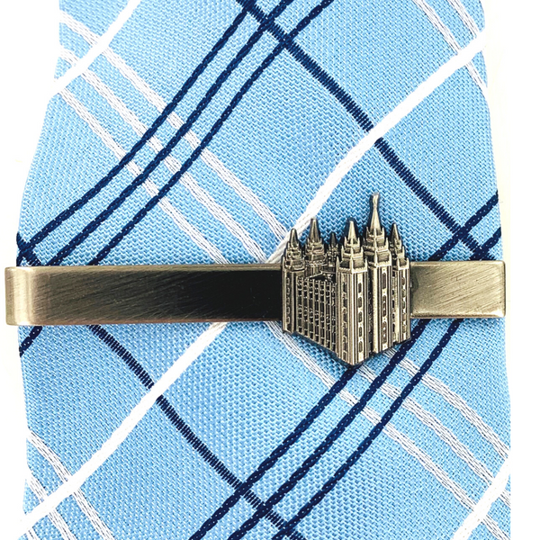 Tie Clip Salt Lake Temple Silver