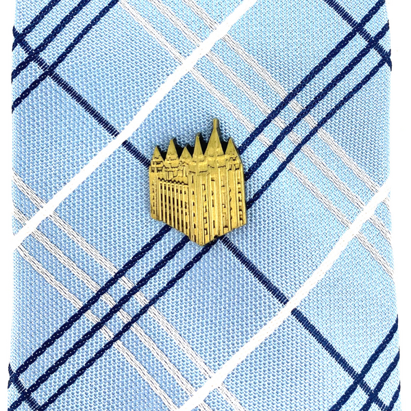 Tie Tack Salt Lake Temple Gold