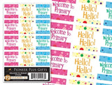 Sticker/Welcome to Primary /6pk(new)