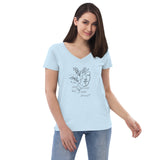 Line Upon Line, Precept Upon Precept Women’s recycled v-neck t-shirt
