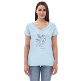 Line Upon Line, Precept Upon Precept Women’s recycled v-neck t-shirt