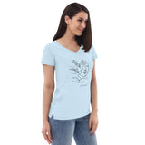 Line Upon Line, Precept Upon Precept Women’s recycled v-neck t-shirt