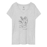 Line Upon Line, Precept Upon Precept Women’s recycled v-neck t-shirt