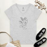 Line Upon Line, Precept Upon Precept Women’s recycled v-neck t-shirt