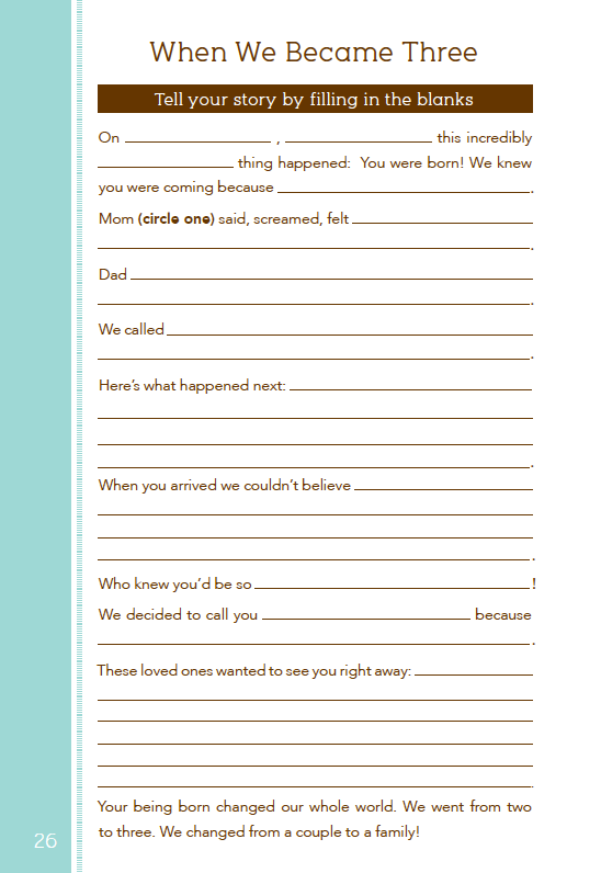 When We Became Three: A Memory Book for the Modern Family Journal - Cedar Fort Publishing & Media