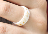 A566 Gold Leaf CTR Ring (size 5)